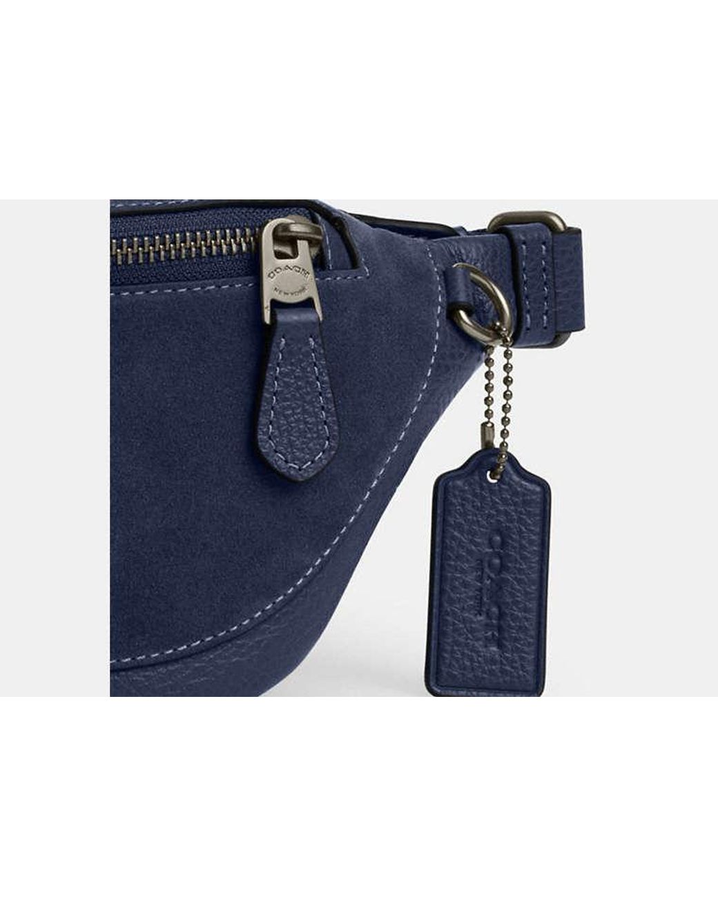 COACH Blue Warren Mini Belt Bag for men