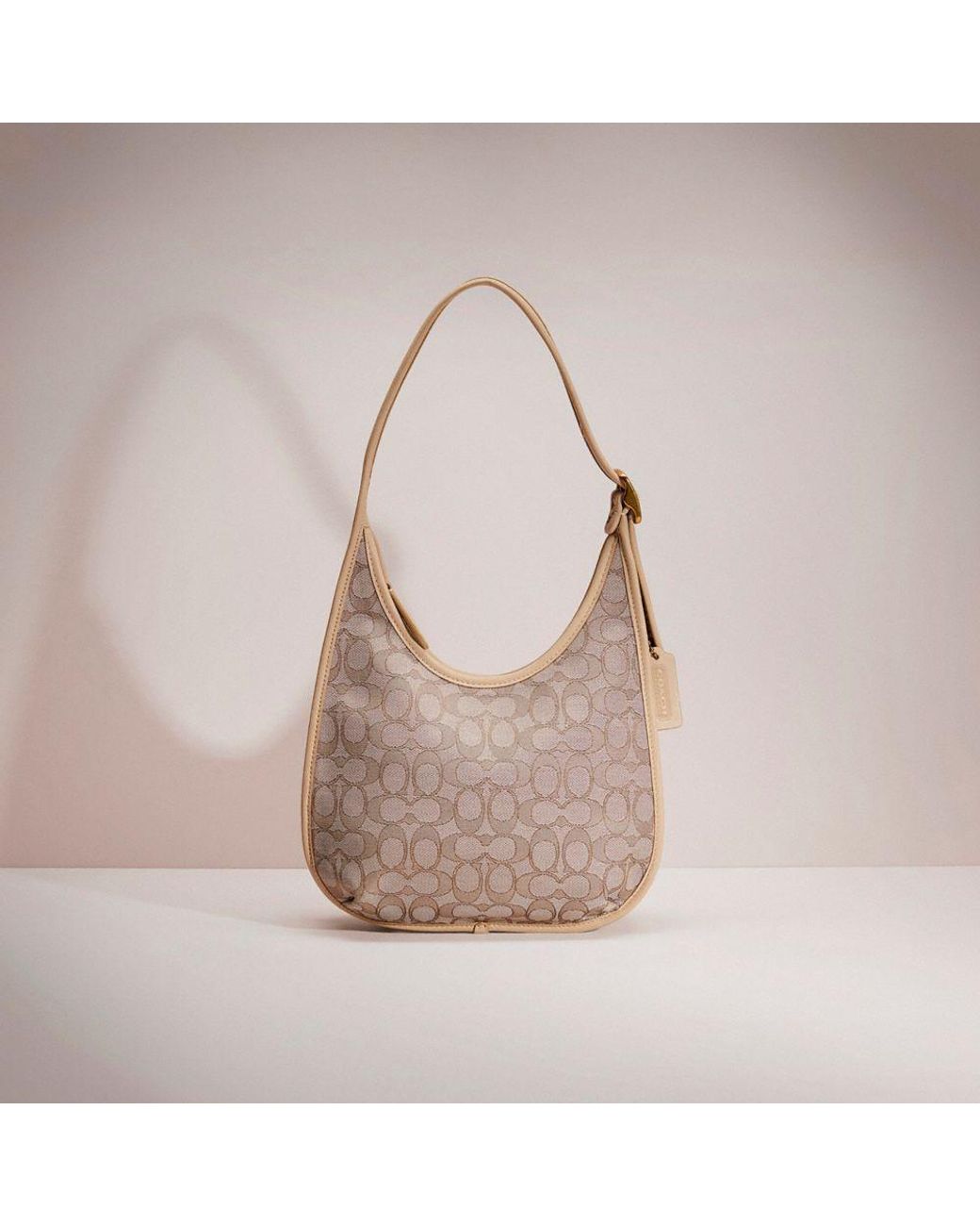 COACH Restored Ergo Shoulder Bag In Signature Jacquard in Pink Lyst