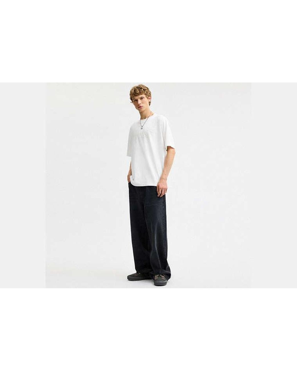 COACH Black Tonal T-Shirt for men