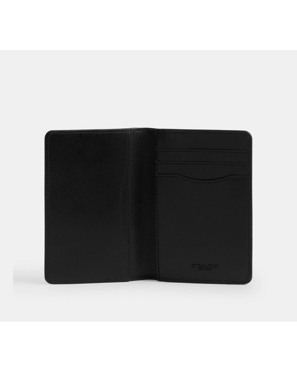 Portafoglio-Porta Carte Di Credito di COACH in Black da Uomo