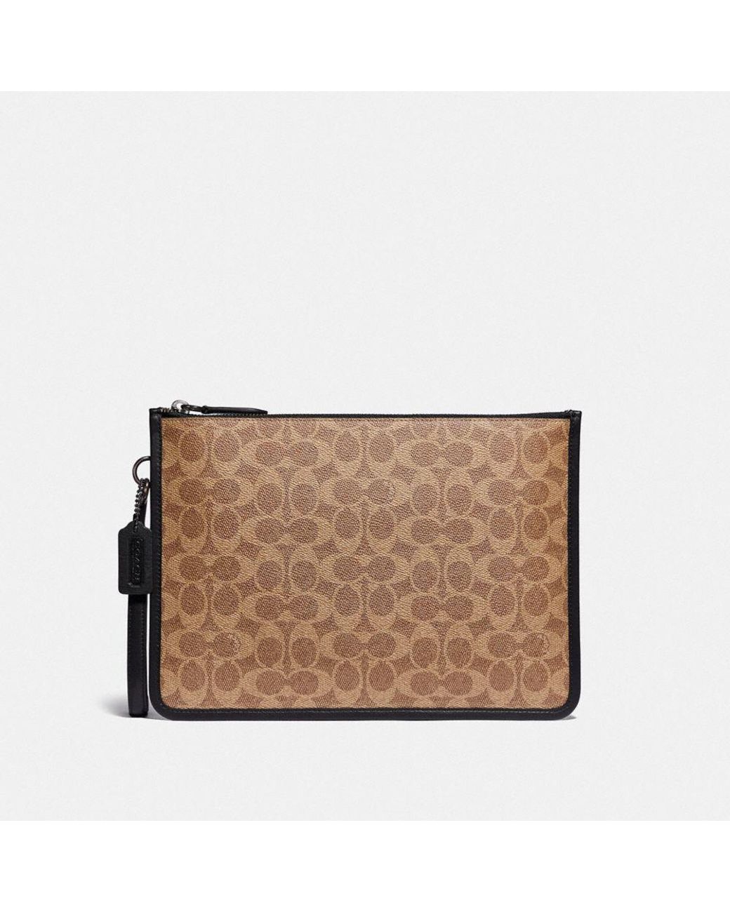 COACH Charter Pouch In Signature Canvas for Men Lyst Canada