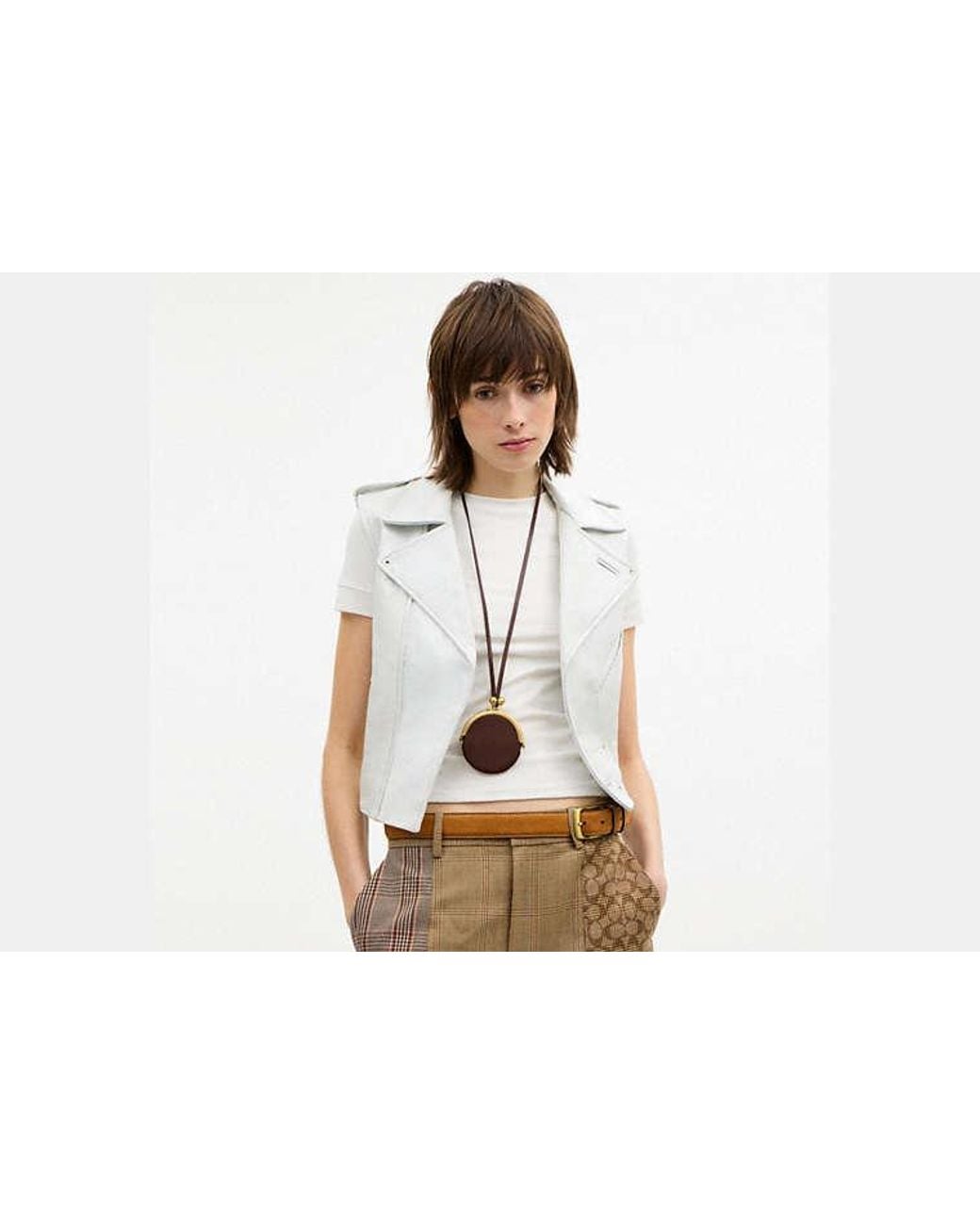 COACH Black Circle Kisslock Pouch