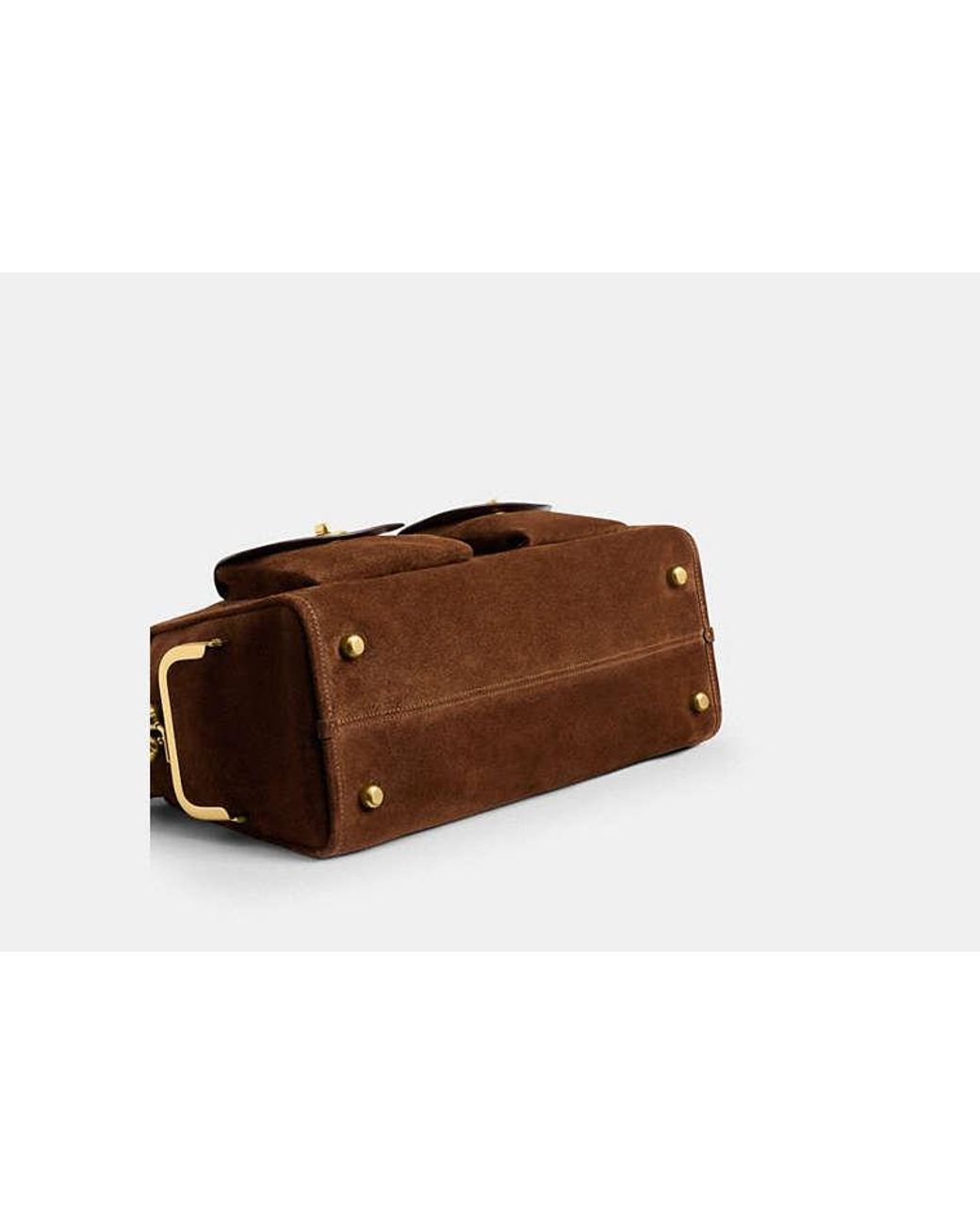COACH Black Turnlock Haversack Bag