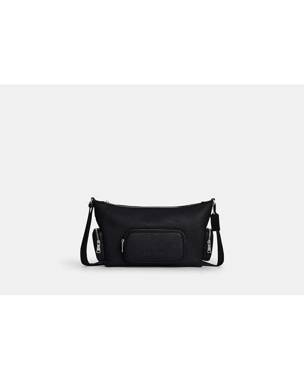 COACH Black Finn Crossbody Bag With Pockets for men