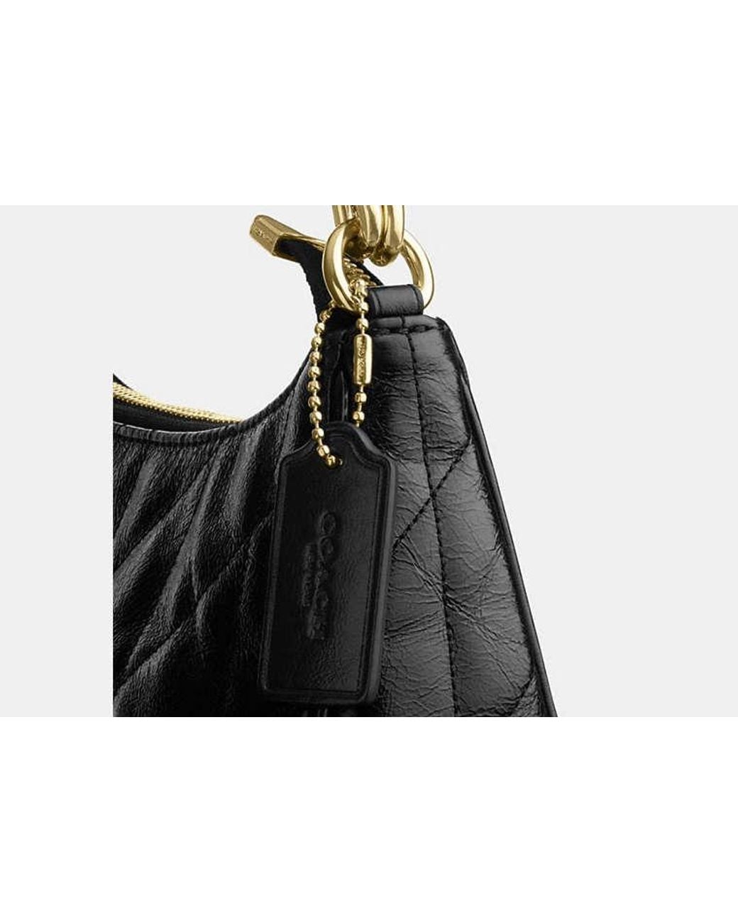 COACH Black Teri Shoulder Bag With Quilting