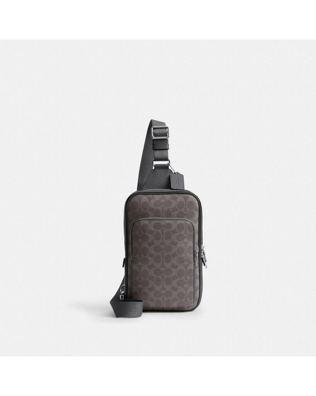 COACH Felix Sling Bag In Signature Canvas in Black for Men | Lyst