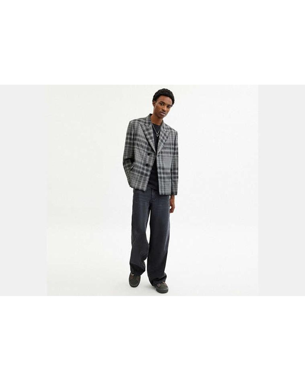 COACH Black Yarn Dye Blazer for men