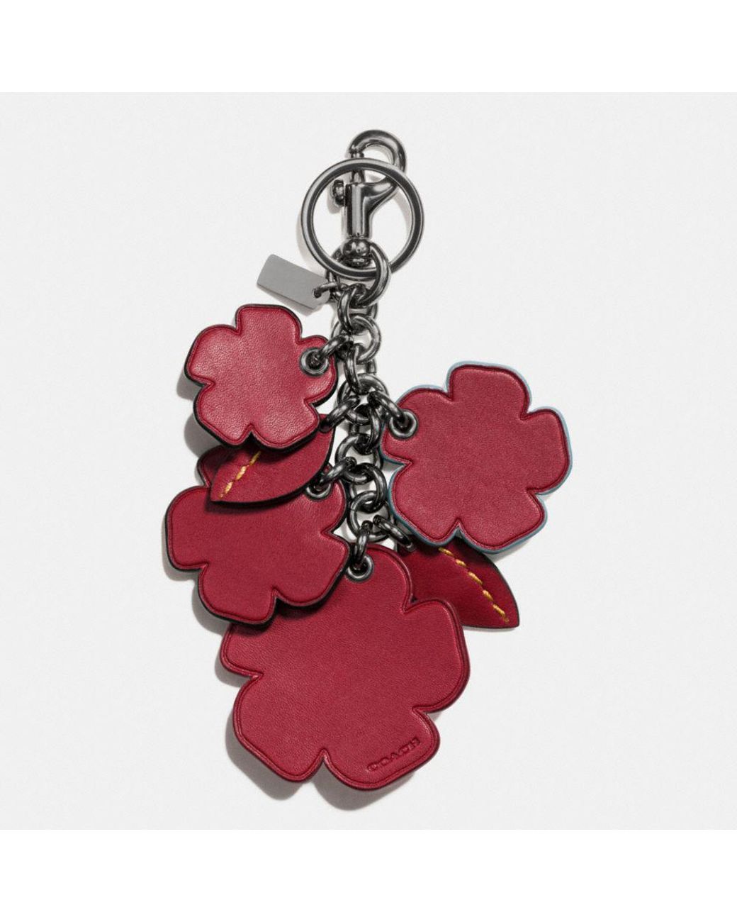 COACH Boxed Willow Floral Bag Charm - Macy's