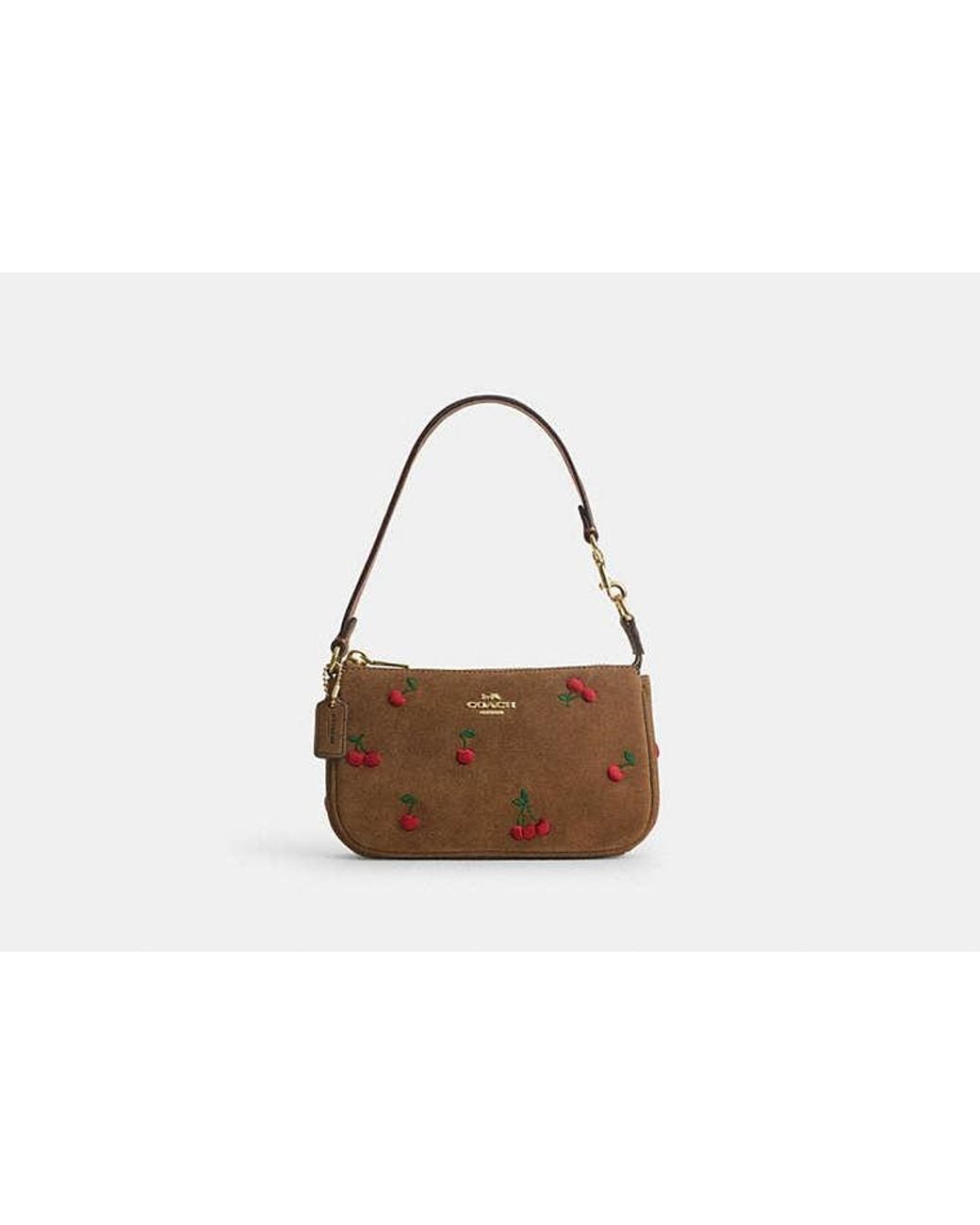 COACH Black Nolita 19 With Cherry Embroidery