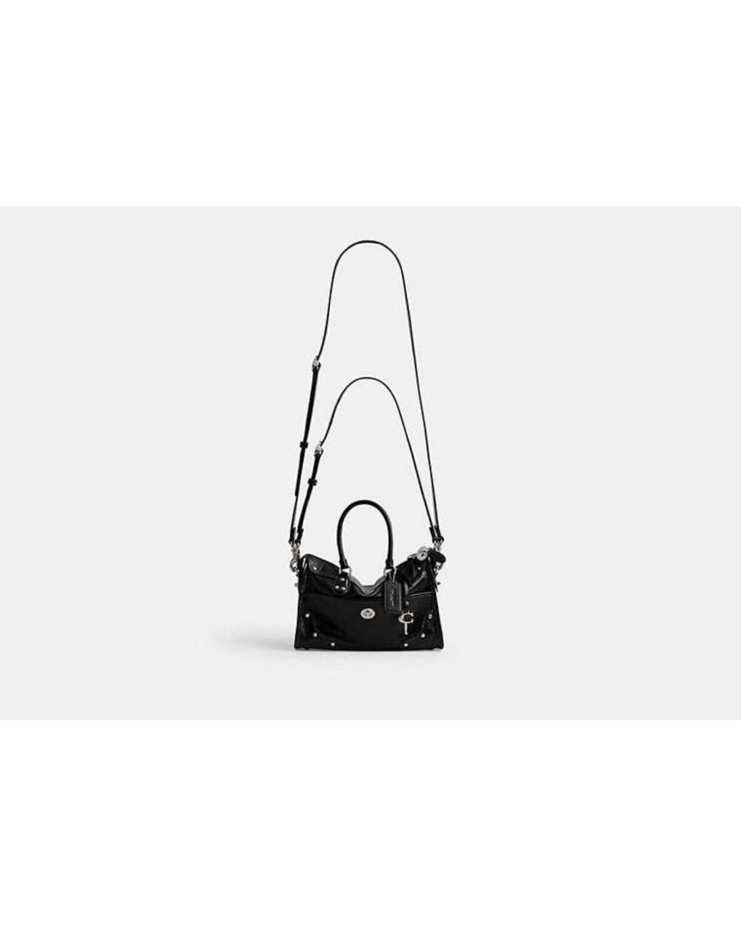 COACH Black Rhyder Satchel Bag 24