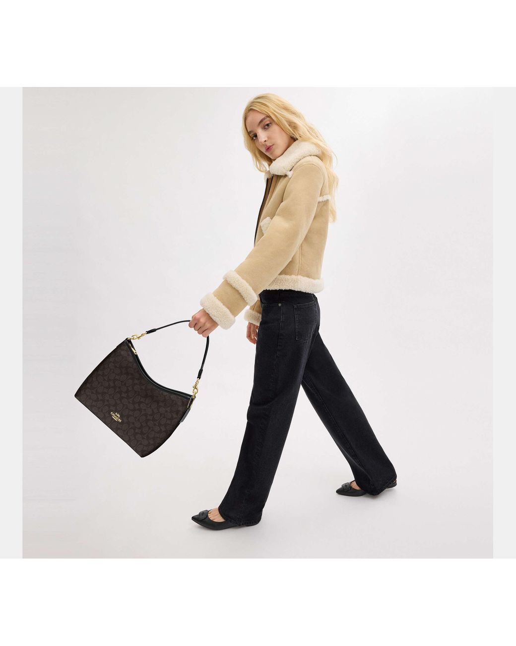 Borsa A Spalla Laurel di COACH in Black