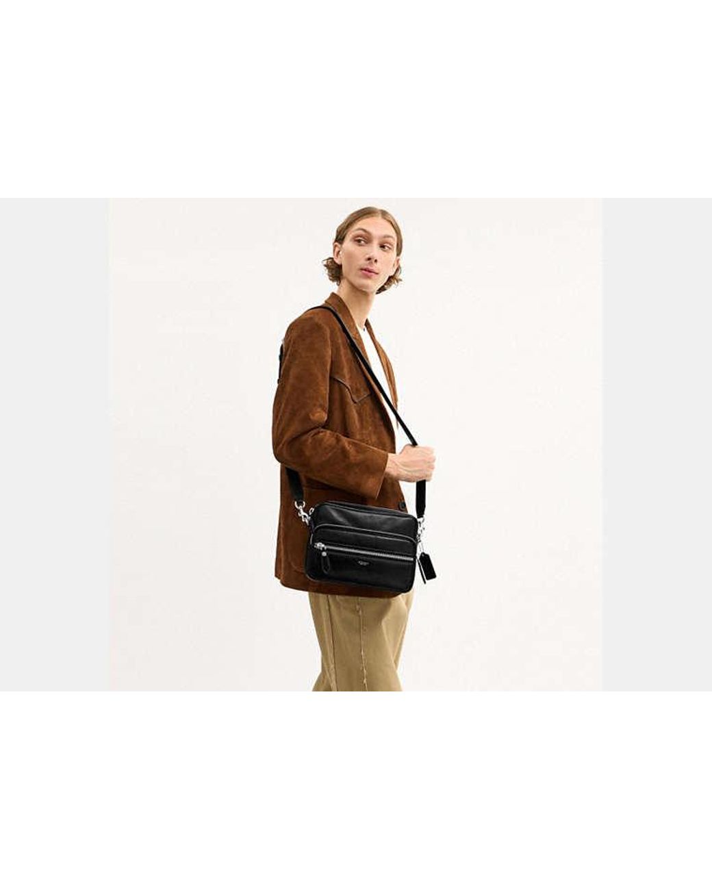 COACH Black Dakota Crossbody Bag for men