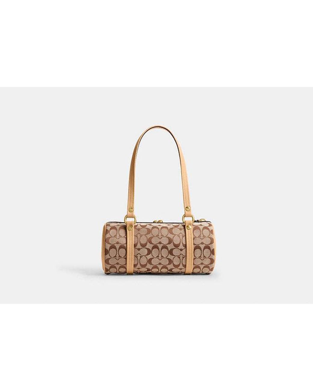 COACH Black Kisslock Barrel Bag 28