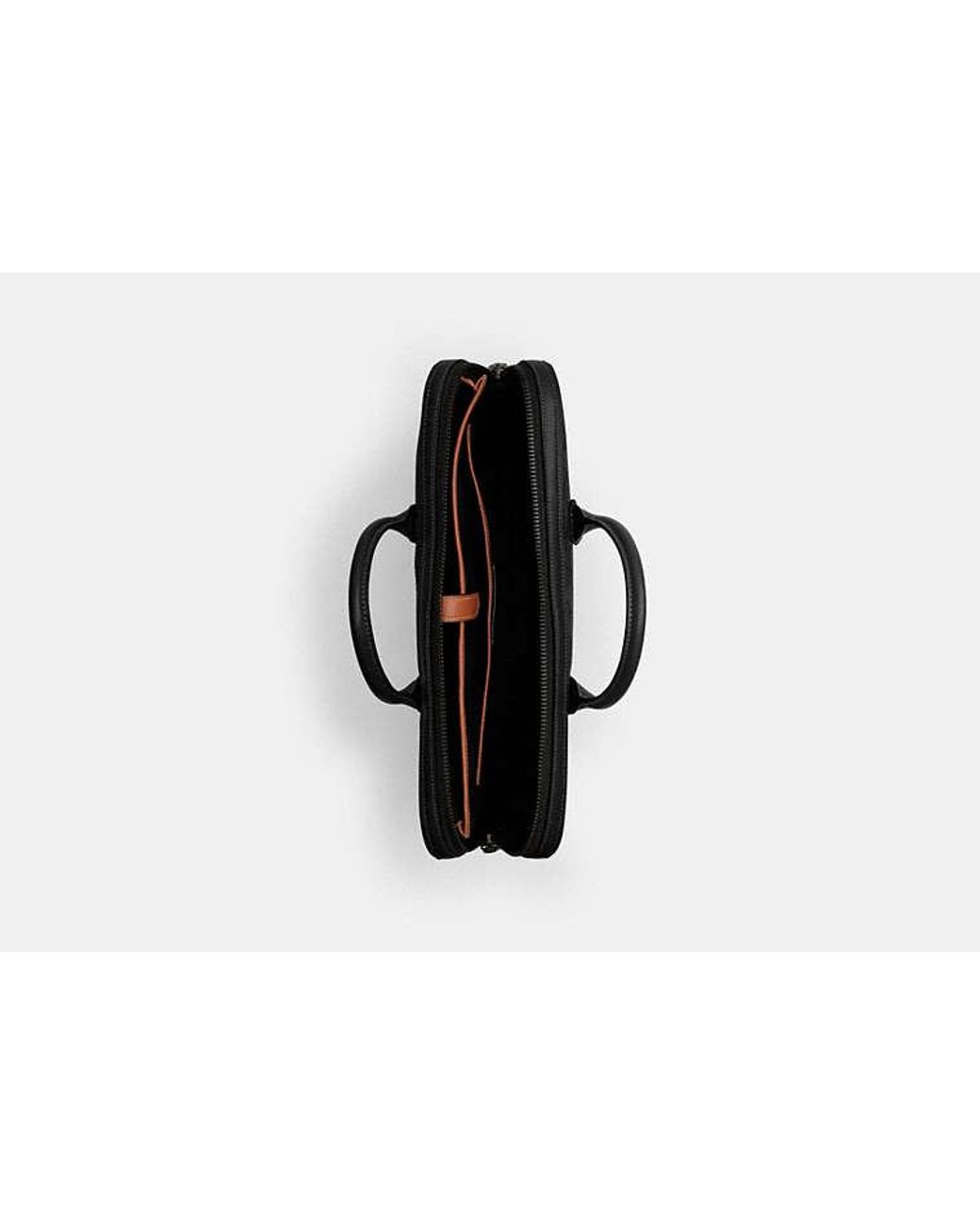 COACH Black Theo Work Bag for men