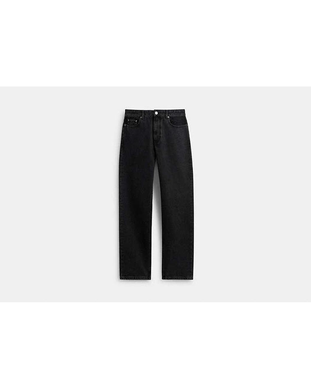 COACH Black Taper Jeans for men