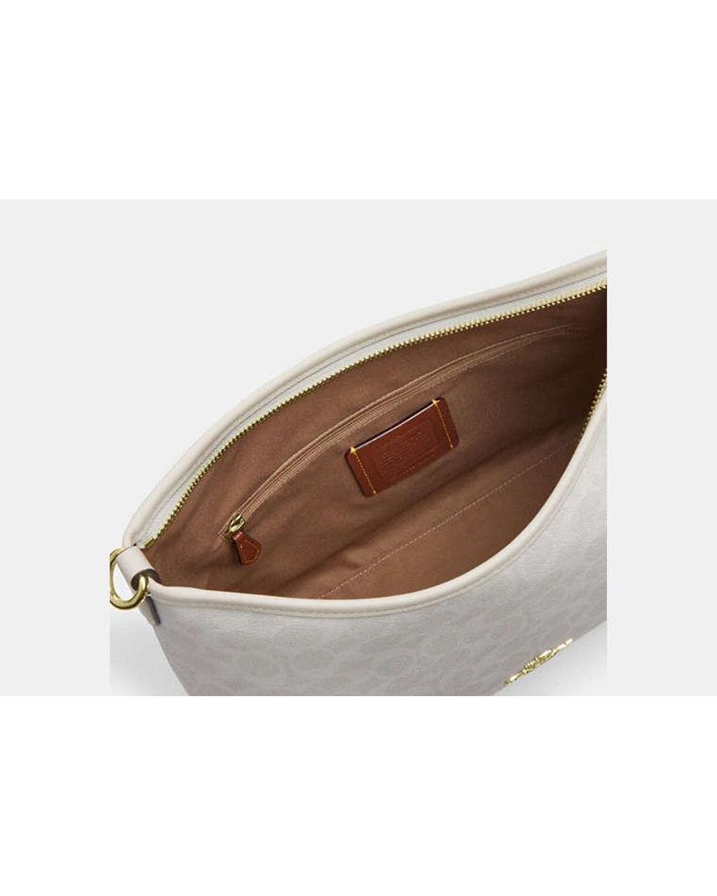 COACH Black Laurel Shoulder Bag In Signature Canvas