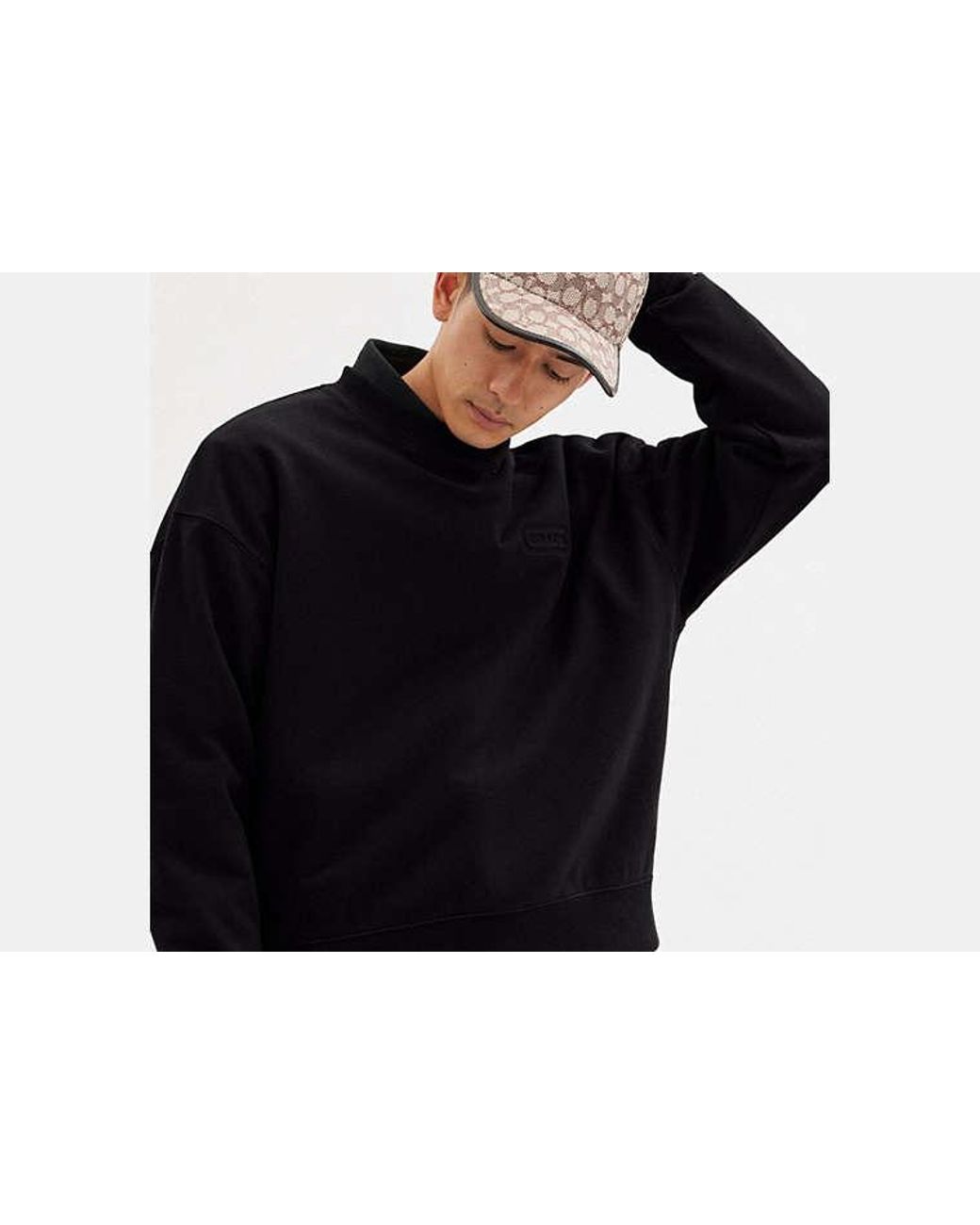 COACH Black Essential Crewneck Top