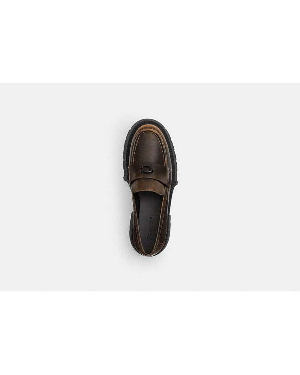 COACH Black Loafers