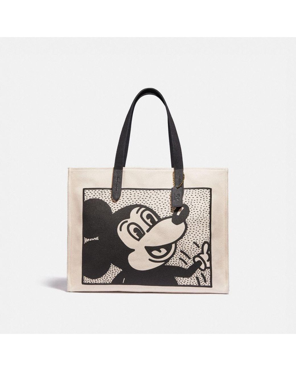 COACH Disney Mickey Mouse X Keith Haring Tote 42 in Black for Men | Lyst