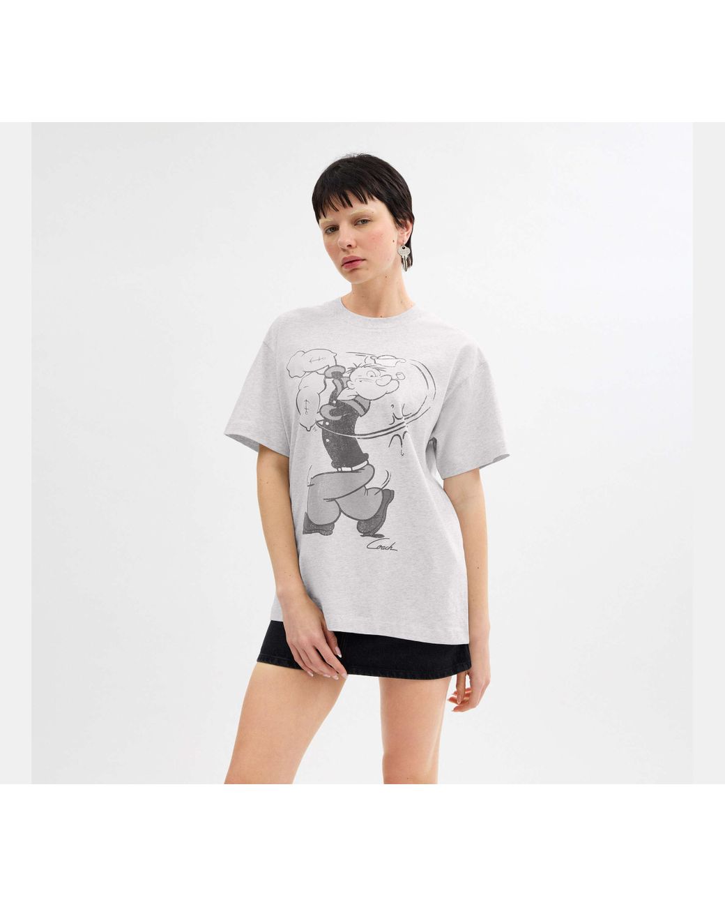 COACH Coach X Popeye T-Shirt in Black | Lyst UK