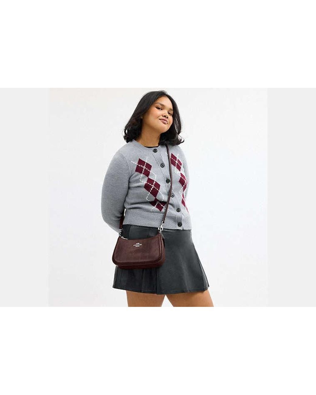 COACH Black Teri Shoulder Bag With Quilting