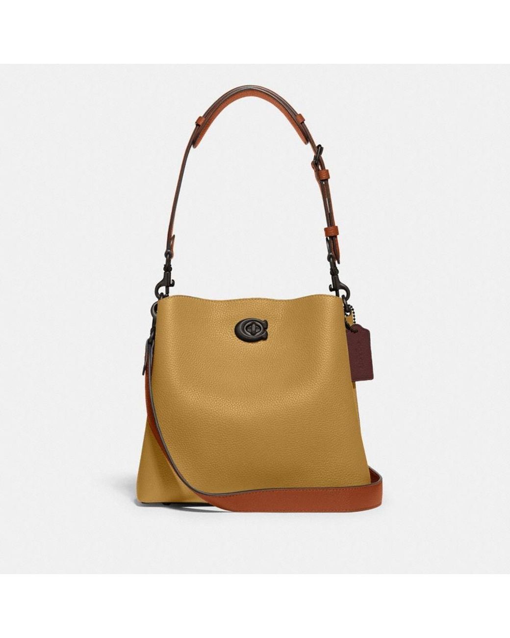 COACH Leather Willow Bucket Bag In Colorblock Lyst