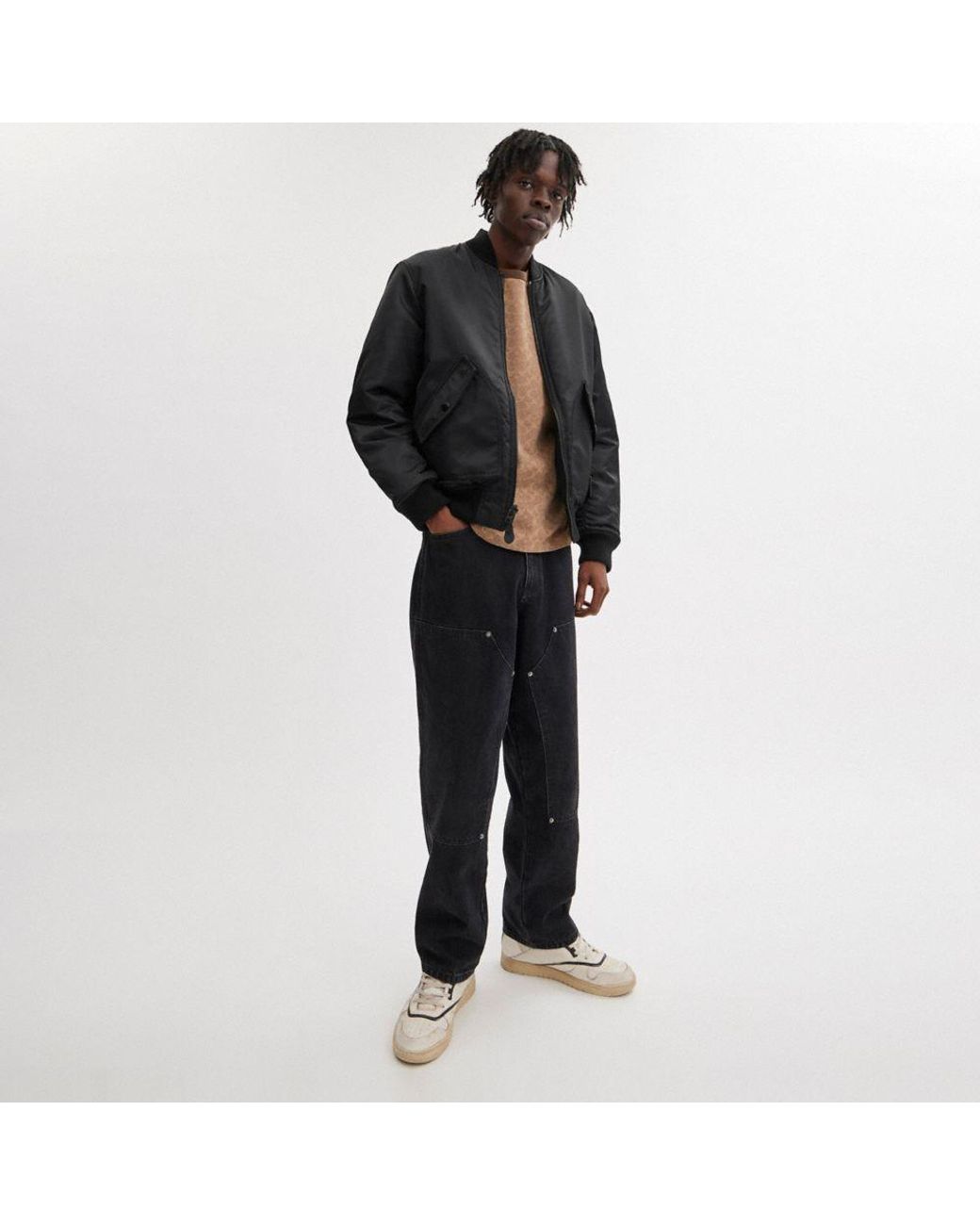 COACH Reversible Ma 1 Jacket in Black for Men Lyst