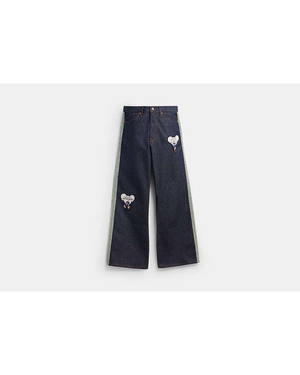 COACH Black Brain Dead Retro Jeans for men