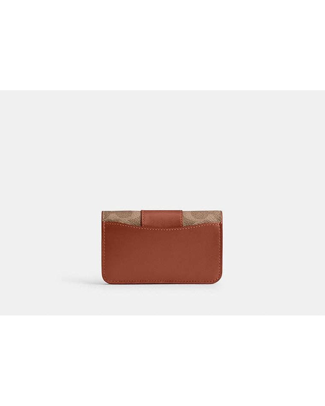 COACH White Essential Slim Card Case
