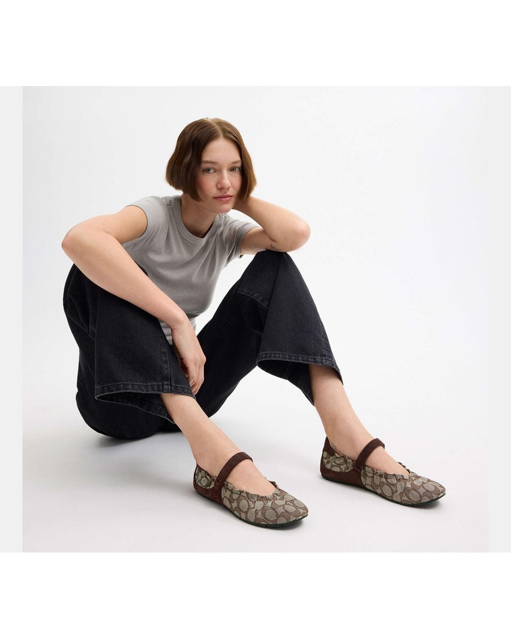 COACH Black Mary Jane Sneaker