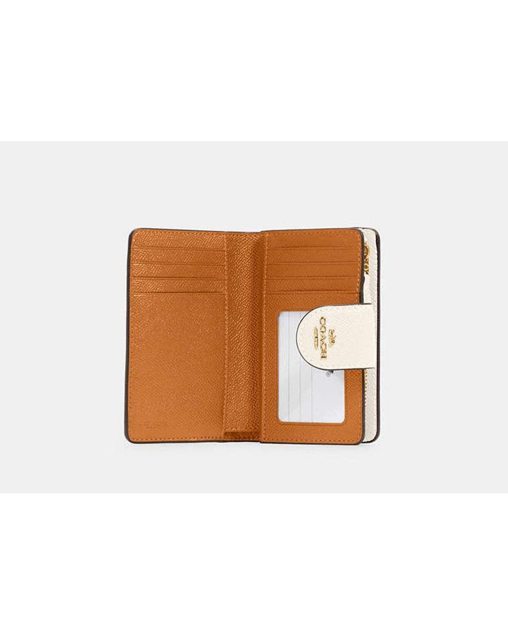 COACH Black Medium Corner Zip Wallet