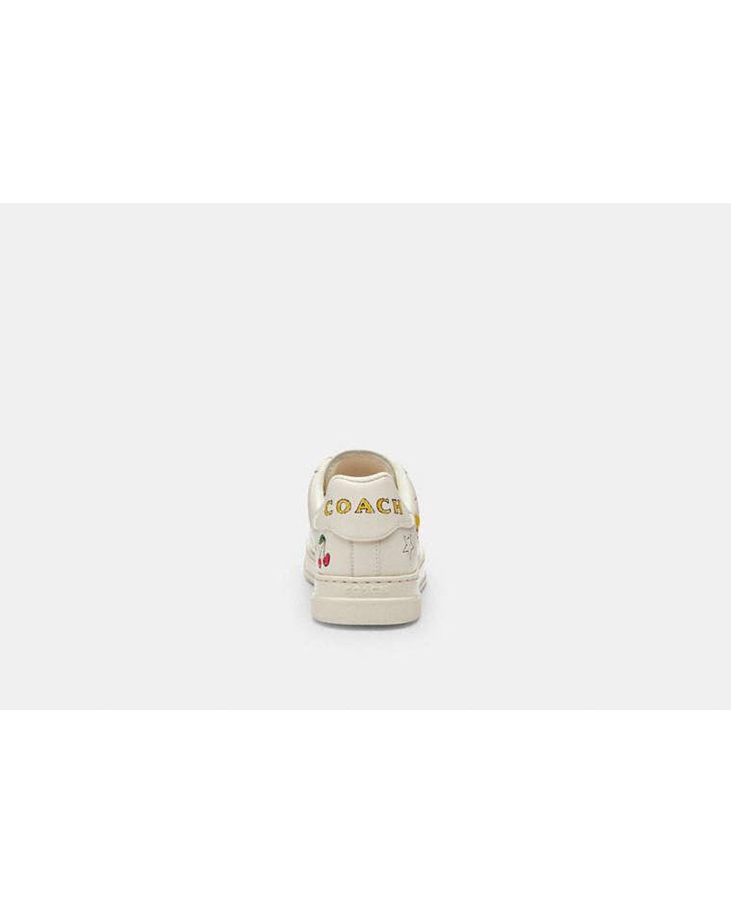 COACH Black High Line Sneaker With Sketch Print