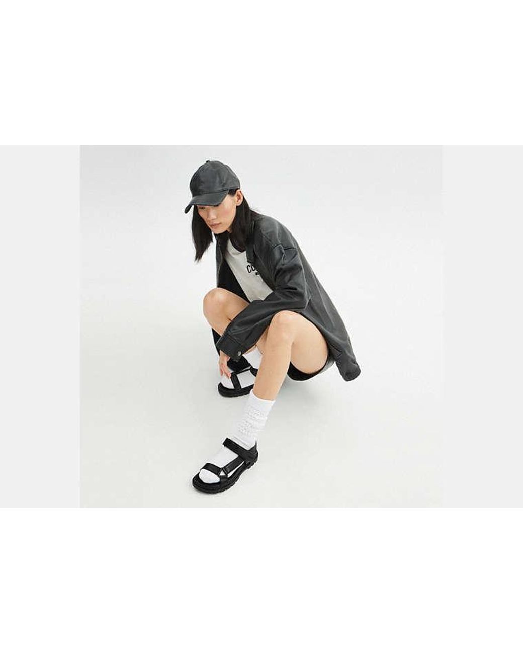 COACH Black Sport Sandal