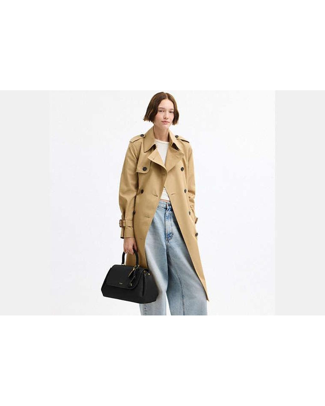 COACH Black Slouchy Rogue Top Handle Bag