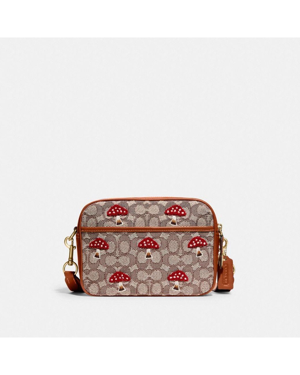 COACH Flight Bag In Signature Textile Jacquard With Mushroom Motif ...