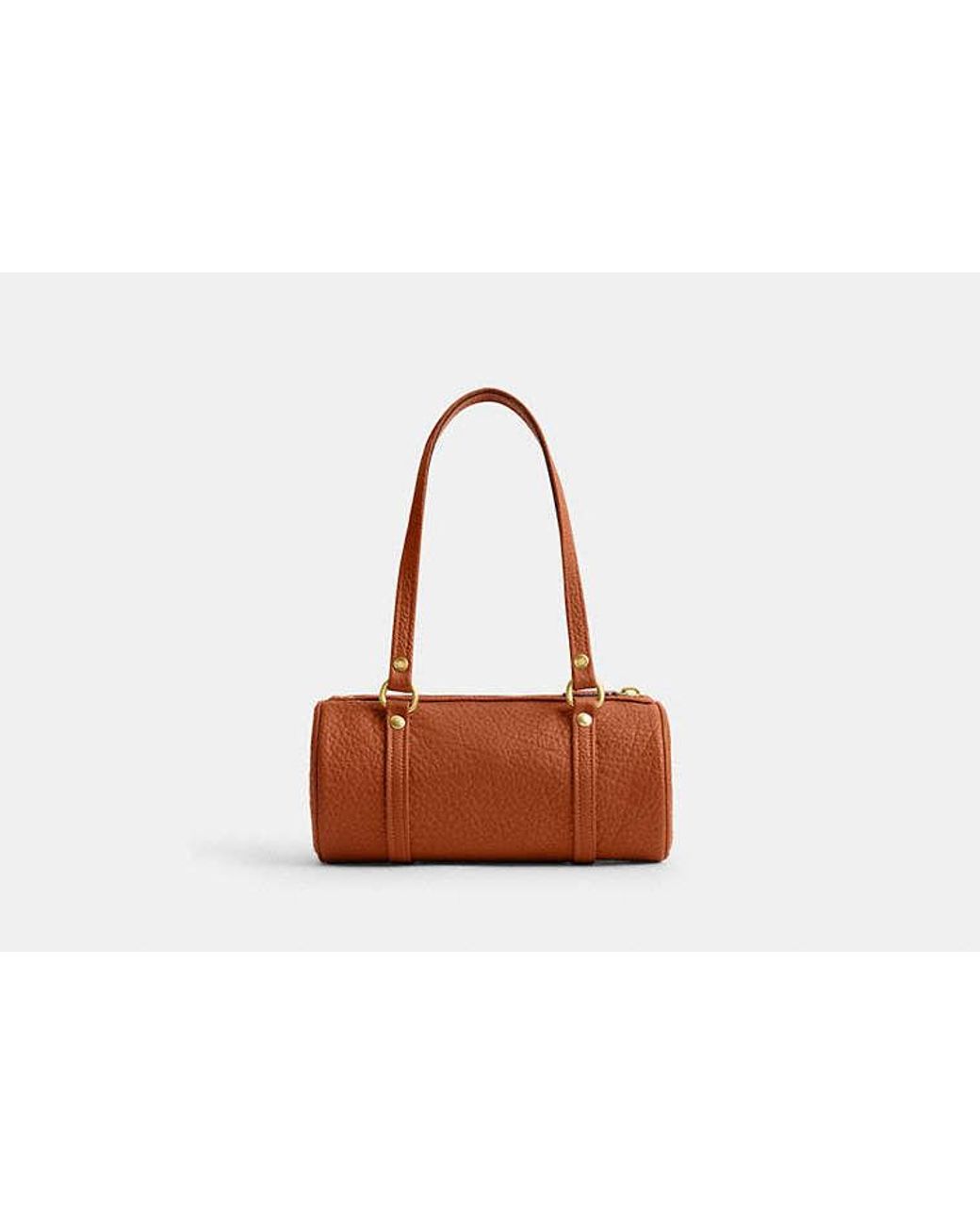 COACH Black Kisslock Barrel Bag 28
