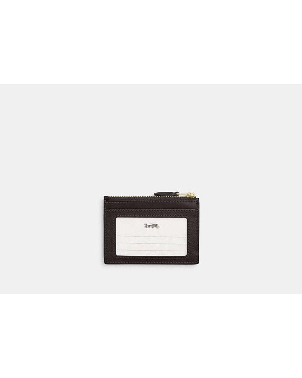 COACH Black Mini Skinny Id Case
