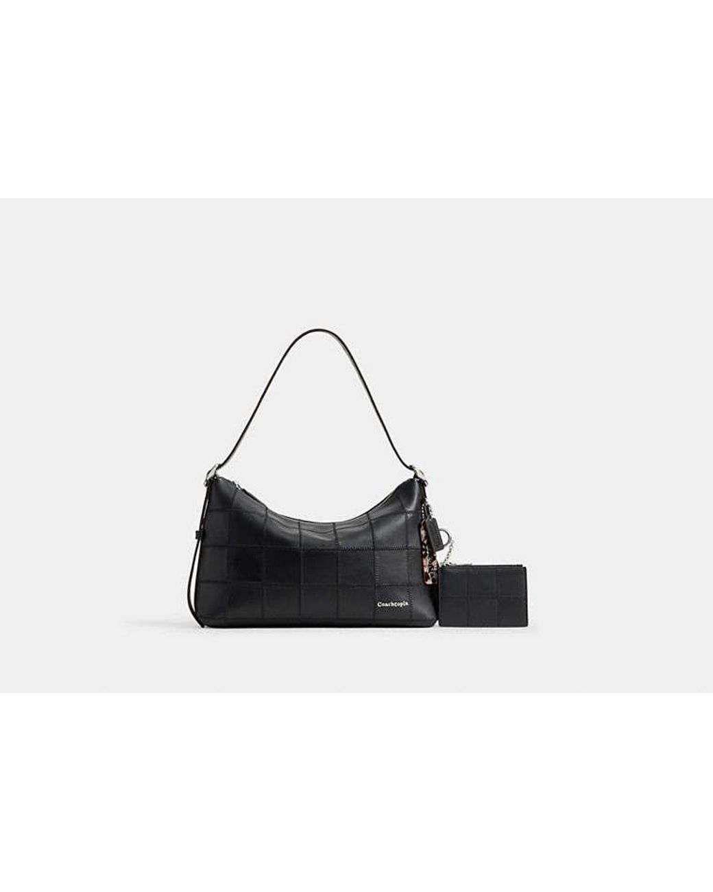 Coachtopia Black Alter/Ego Zip Card Case With Key Ring