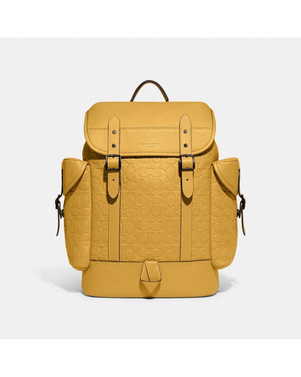 COACH Hitch Backpack In Signature Leather in Metallic for Men Lyst