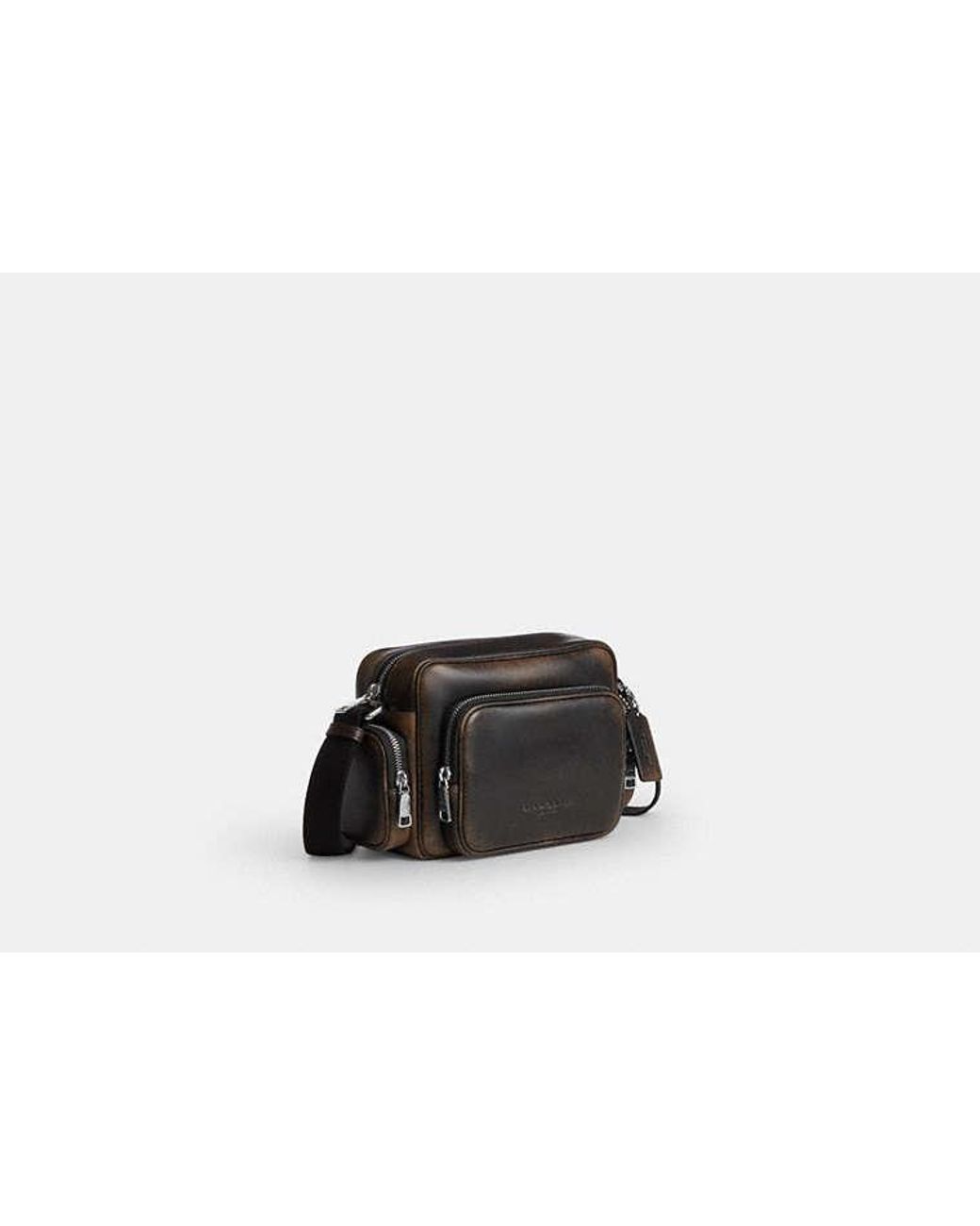 COACH Black Fletcher Crossbody Bag for men