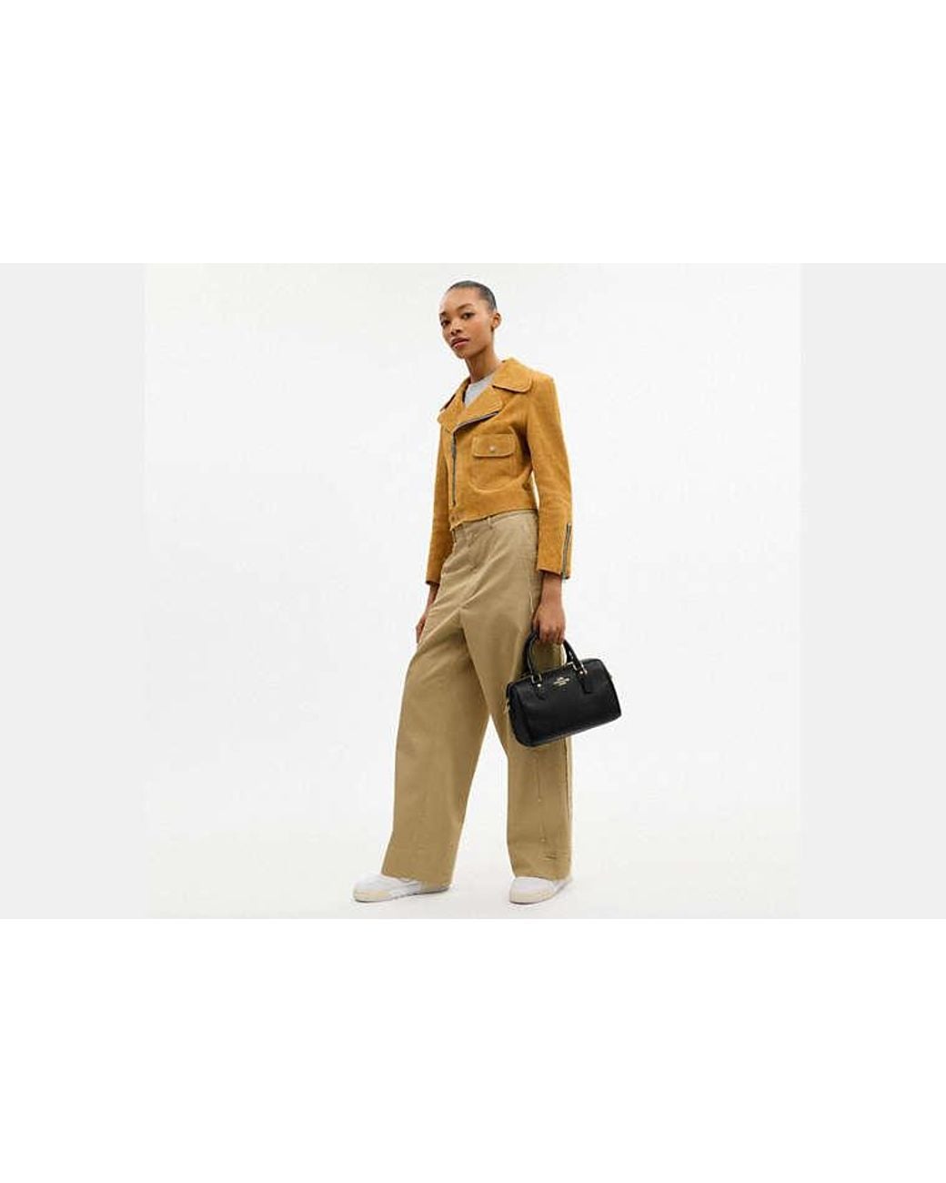 COACH Black Rowan Satchel Bag