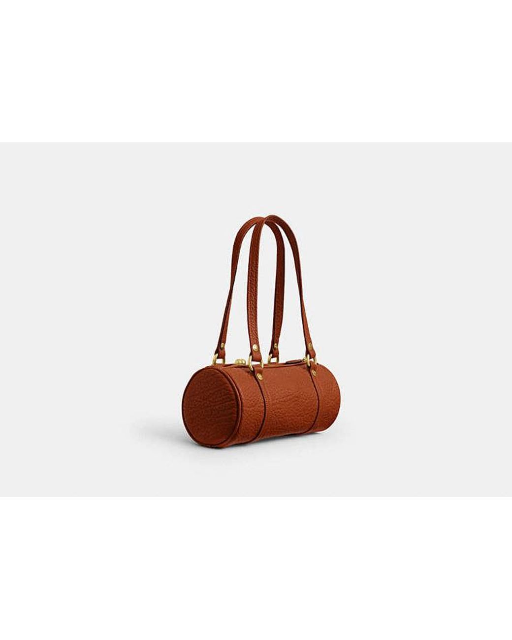COACH Black Kisslock Barrel Bag 28