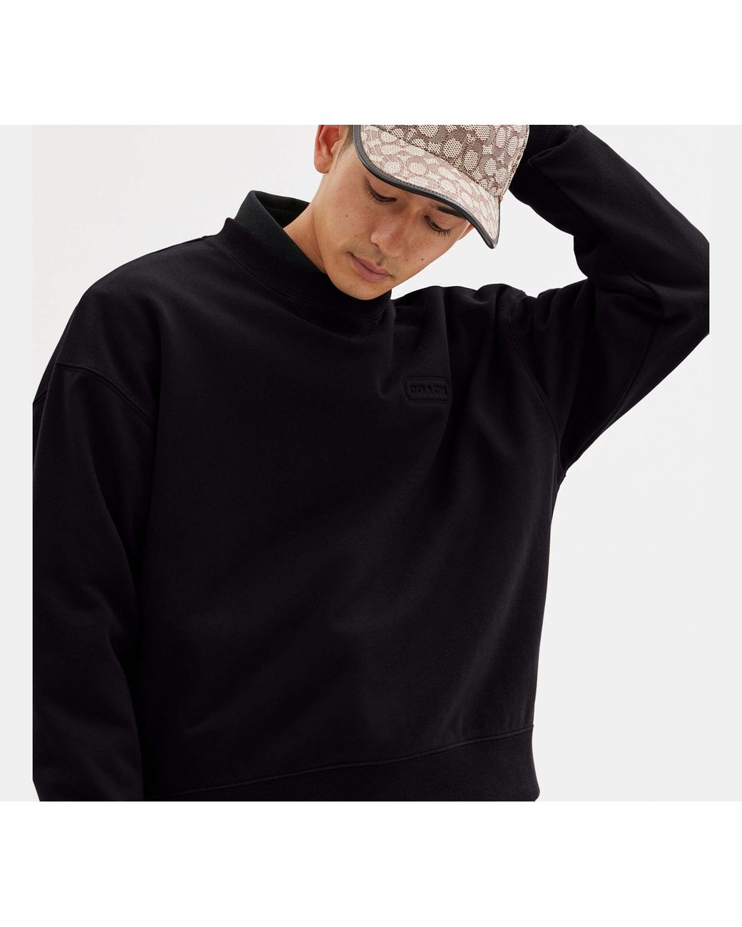 COACH Black Essential Crewneck Top