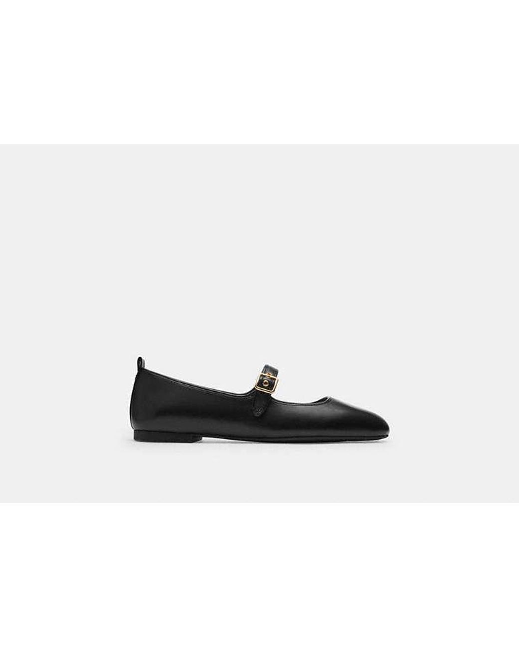 COACH Black C Rivet Mary Jane