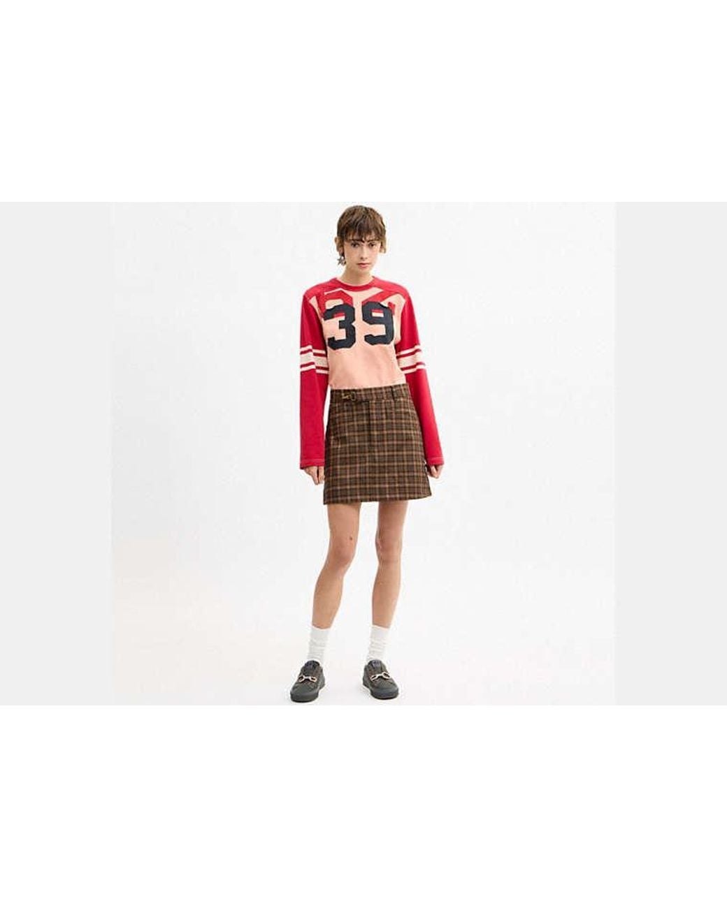 COACH Black Long Sleeve Varsity T-Shirt