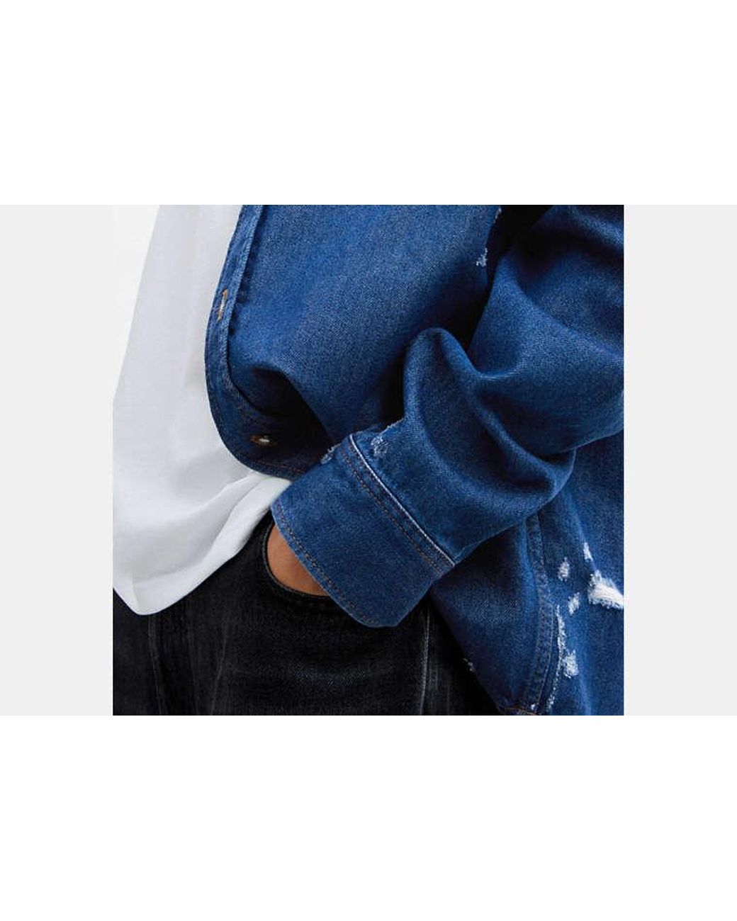 COACH Blue Denim Shirt for men