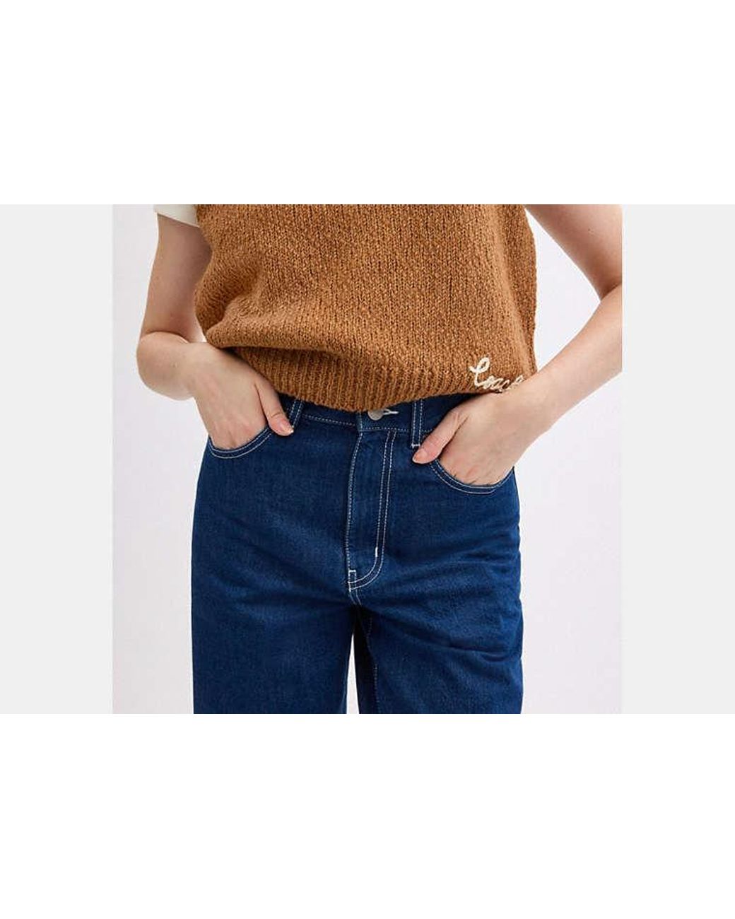 COACH Green Denim Jeans