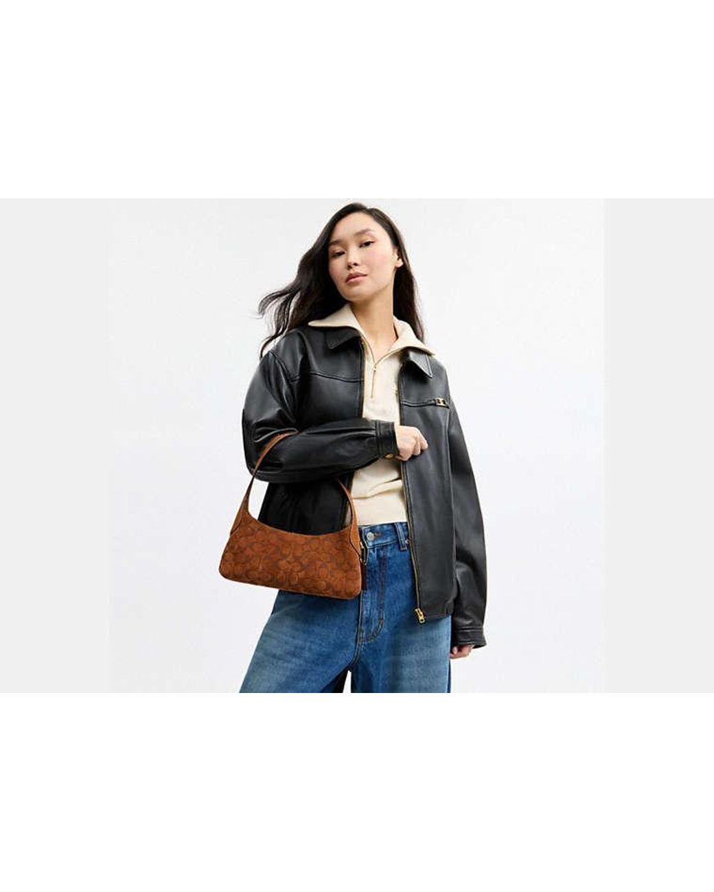 COACH Black Brooklyn Shoulder Bag 26