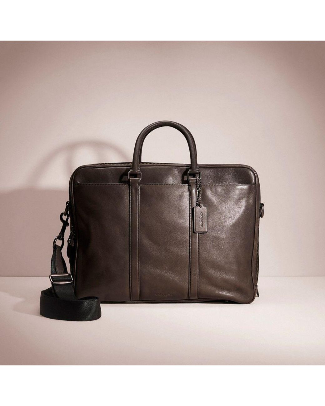 COACH Restored Metropolitan Double Zip Business Case for Men Lyst