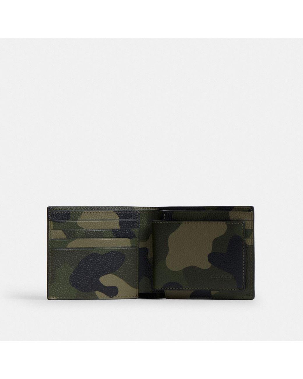 COACH 3 In 1 Wallet With Camo Print And Graphic in Black for Men Lyst
